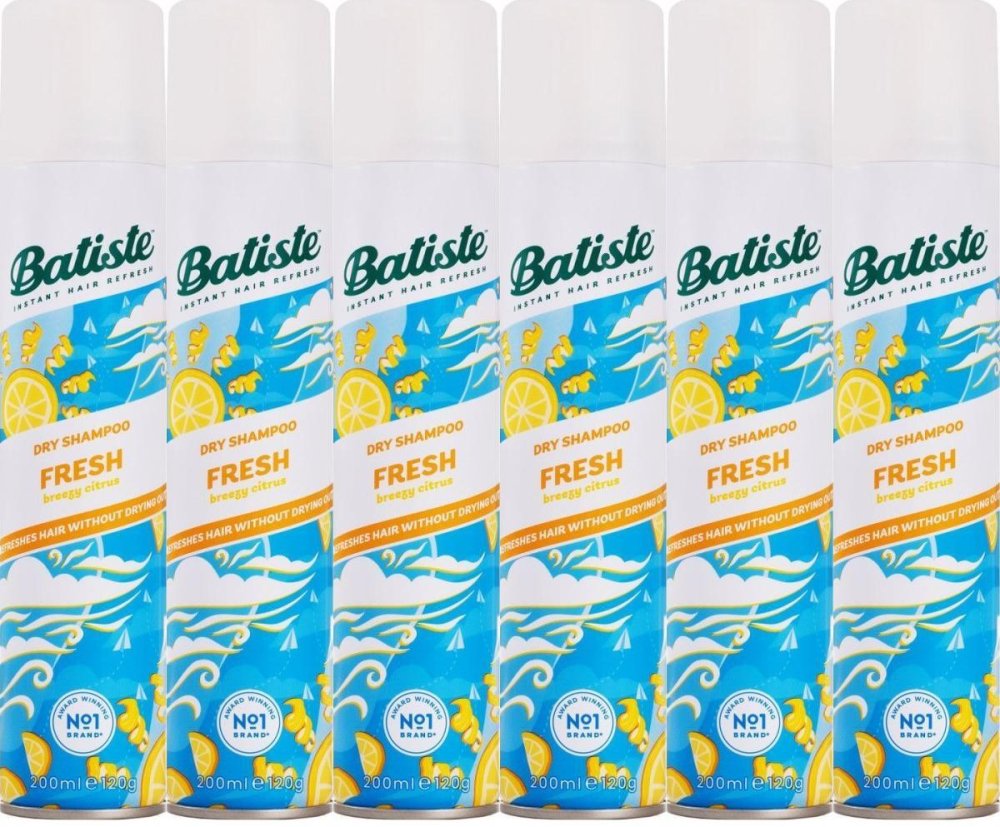 6x Suchy szampon Batiste Fresh, 200ml