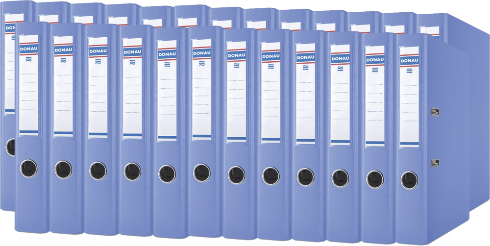 25x Segregator A4 Donau Master, 50mm, do 350 kartek, niebieski