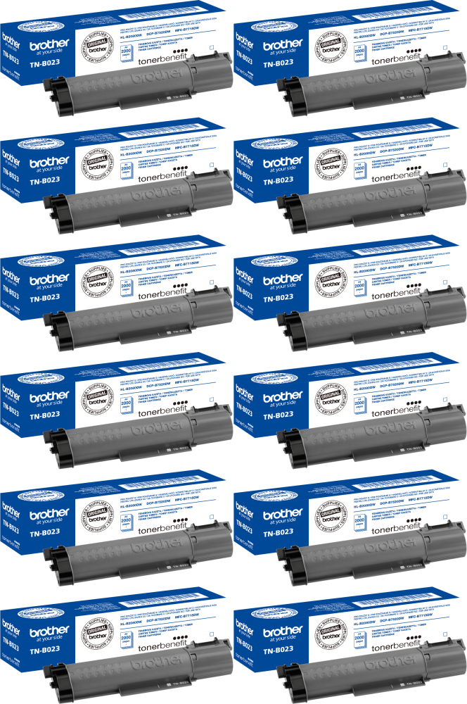 12x Toner Brother (TNB023), 2000 stron, black (czarny)