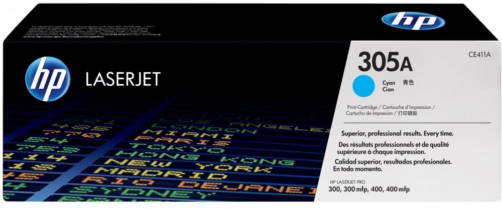 Toner HP 305A (CE411A), 2600 stron, cyan (błękitny)