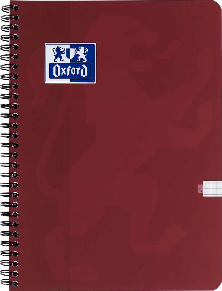 Kołonotatnik Oxford Touch Trend, A4, w kratkę, 100 kartek, okładka kartonowa, mix kolorów