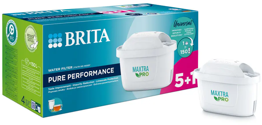Wkład filtrujący Brita Maxtra Pro Pure Performance, 5 sztuk + 1 gratis