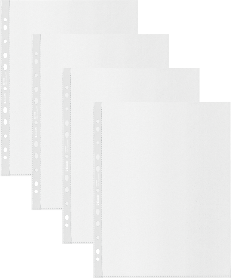 2x Koszulki groszkowe Esselte Recycle Premium, A4 maxi, 70 μm, 100 sztuk, transparentny