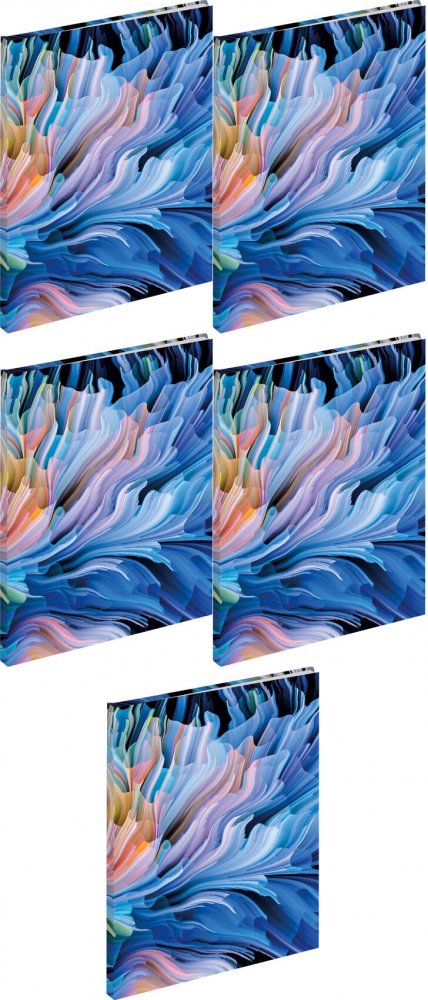 5x Brulion w linie Grand, A5, twarda oprawa, 96 kartek, mix wzorów