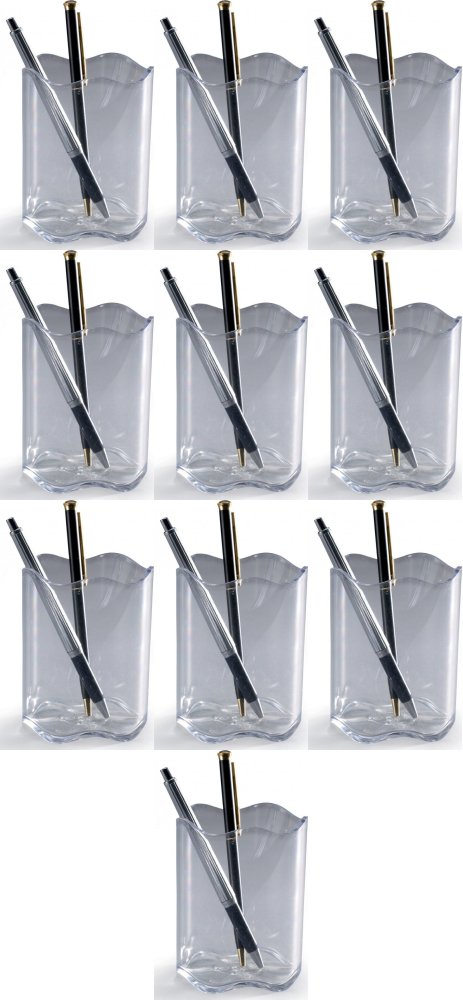 10x Kubek na długopisy Durable Trend, przezroczysty