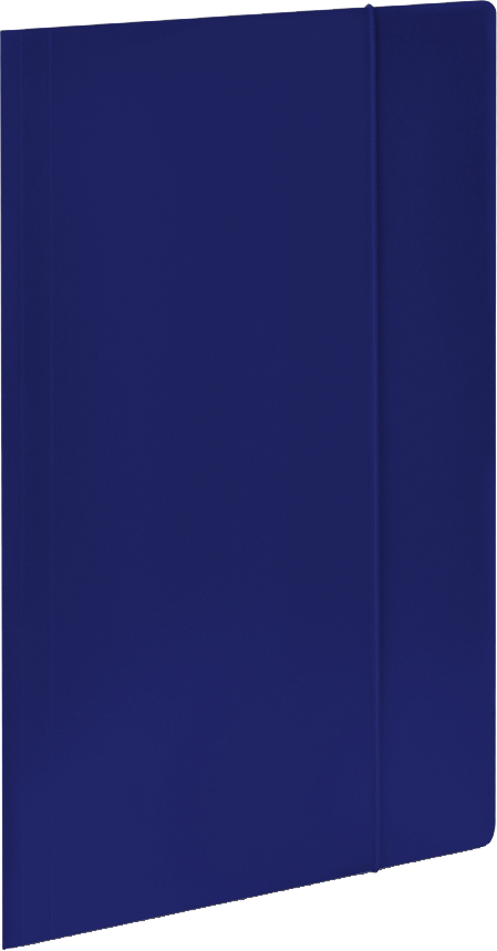 Teczka kartonowa z gumką VauPe Economy, A4, 380 g/m2, 20 mm, granatowy
