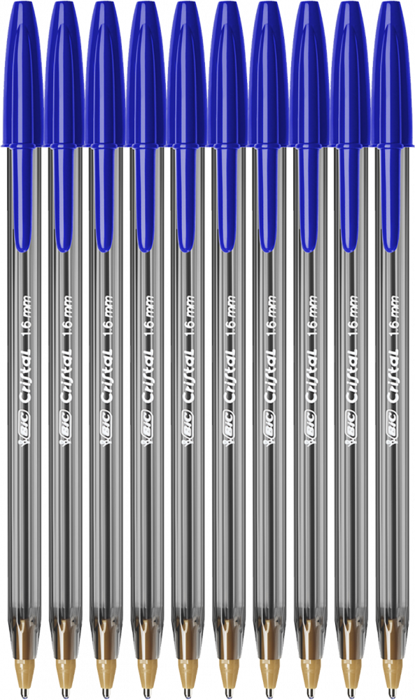 10x Długopis Bic Cristal Large, 1.6mm, niebieski