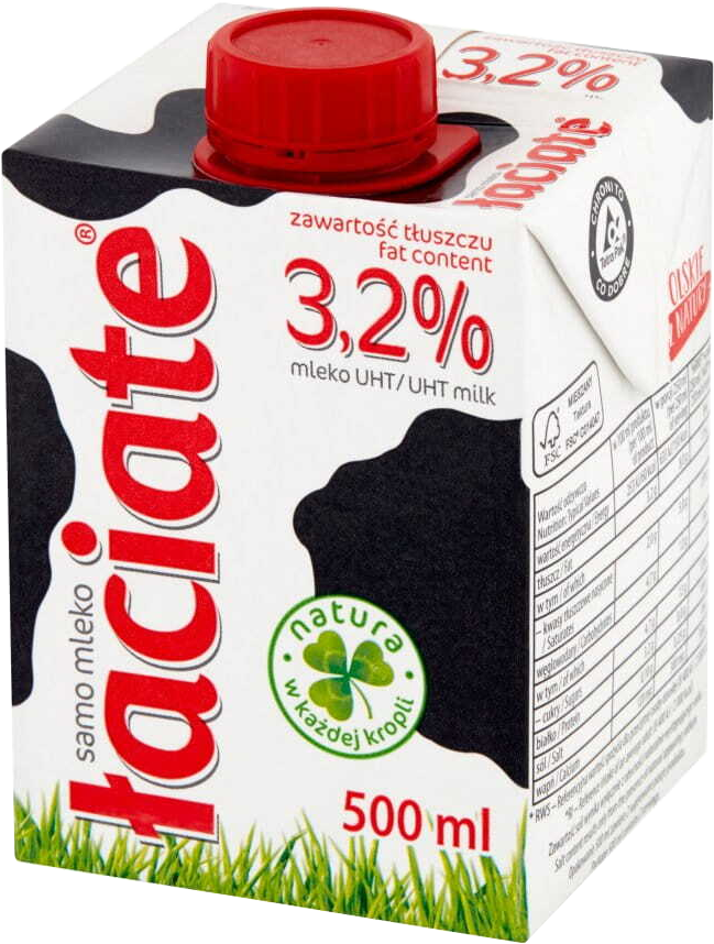 Mleko UHT Łaciate, 3.2%, 0.5l