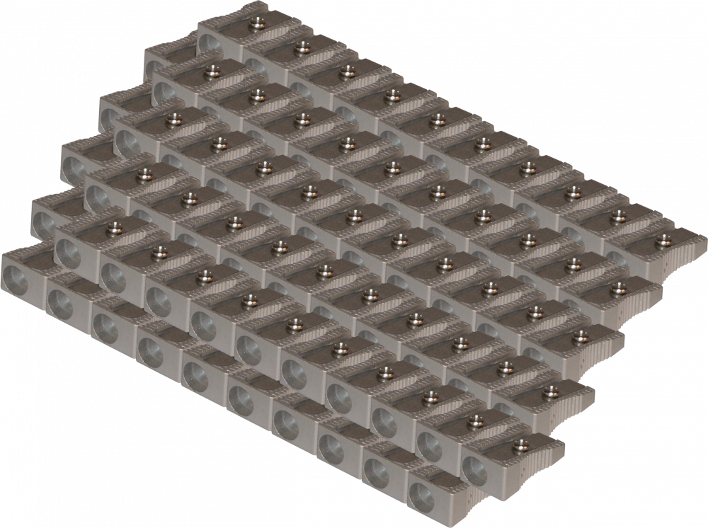 100x Temperówka Viking, aluminium, 1 otwór, srebrny