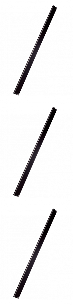 3x Listwa wsuwana Leitz, 3mm, do 30 kartek, 50 sztuk, czarny