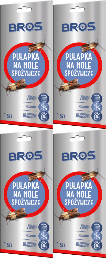 4x Pułapka na mole spożywcze Bros, 1 sztuka