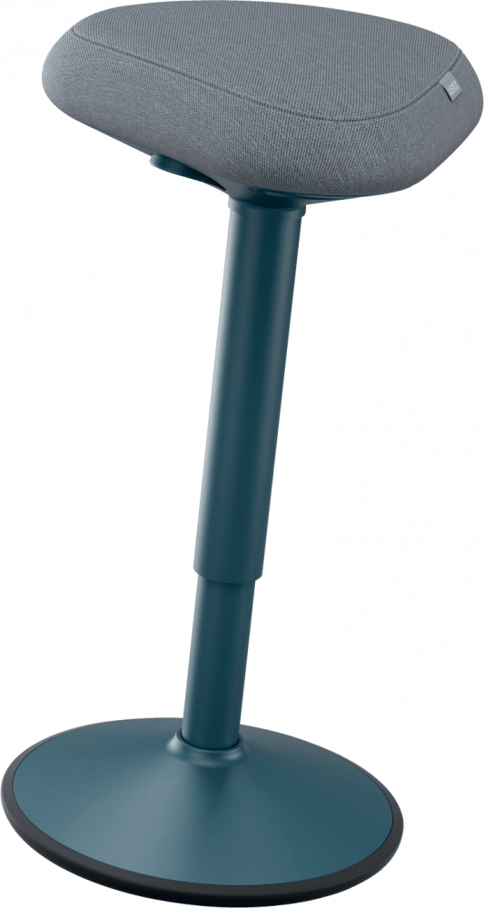 Stołek Leitz Ergo, do aktywnego siedzenia w pozycji półstojącej, ciemnoszary