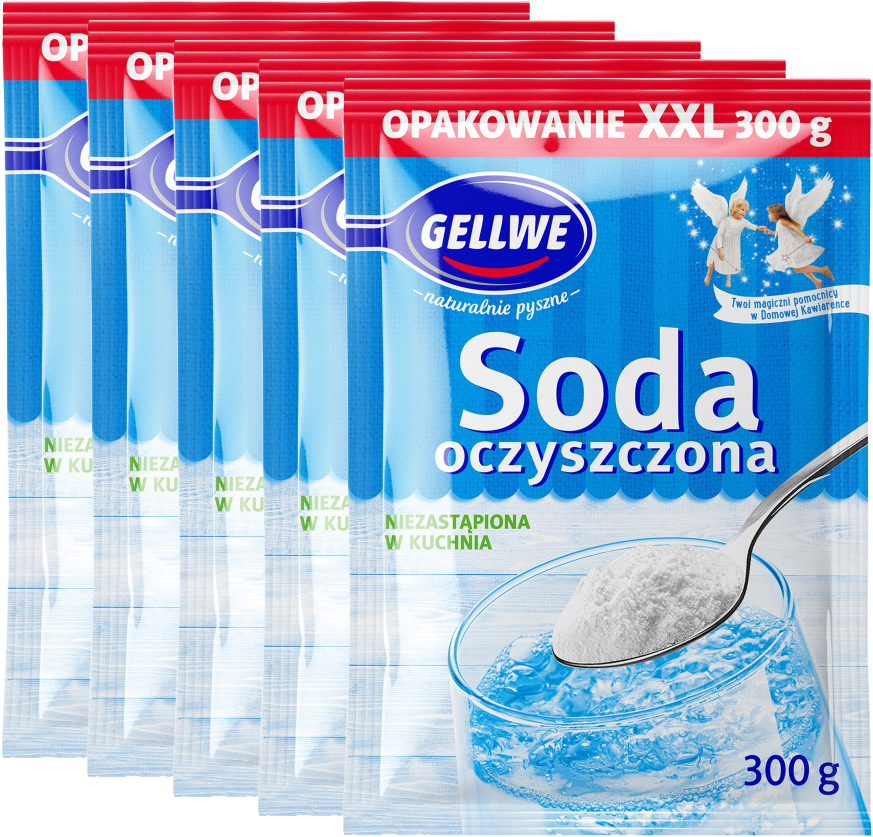 5x Soda oczyszczona Gellwe, 300g