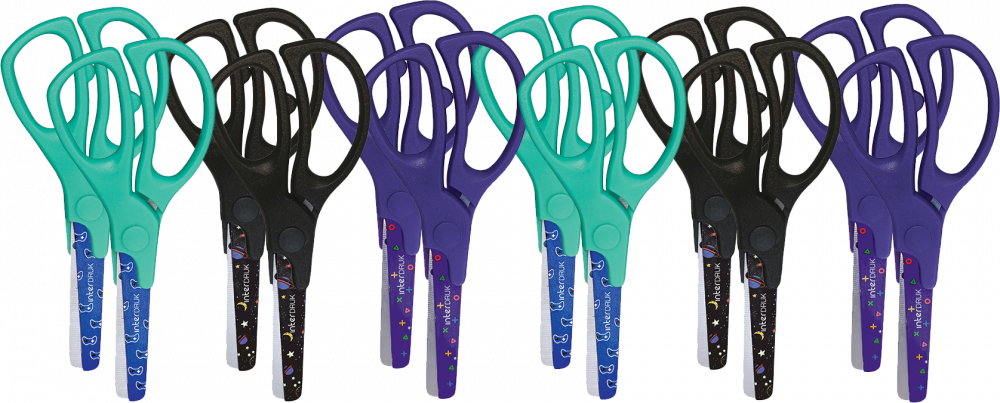 12x Nożyczki Interdruk Game Over, 13cm, mix wzorów