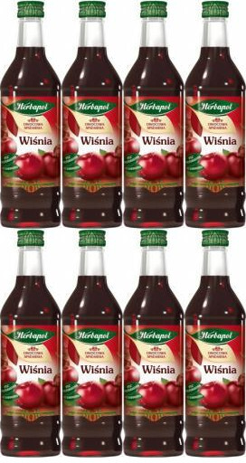 8x Syrop Herbapol wiśniowy, 420 ml