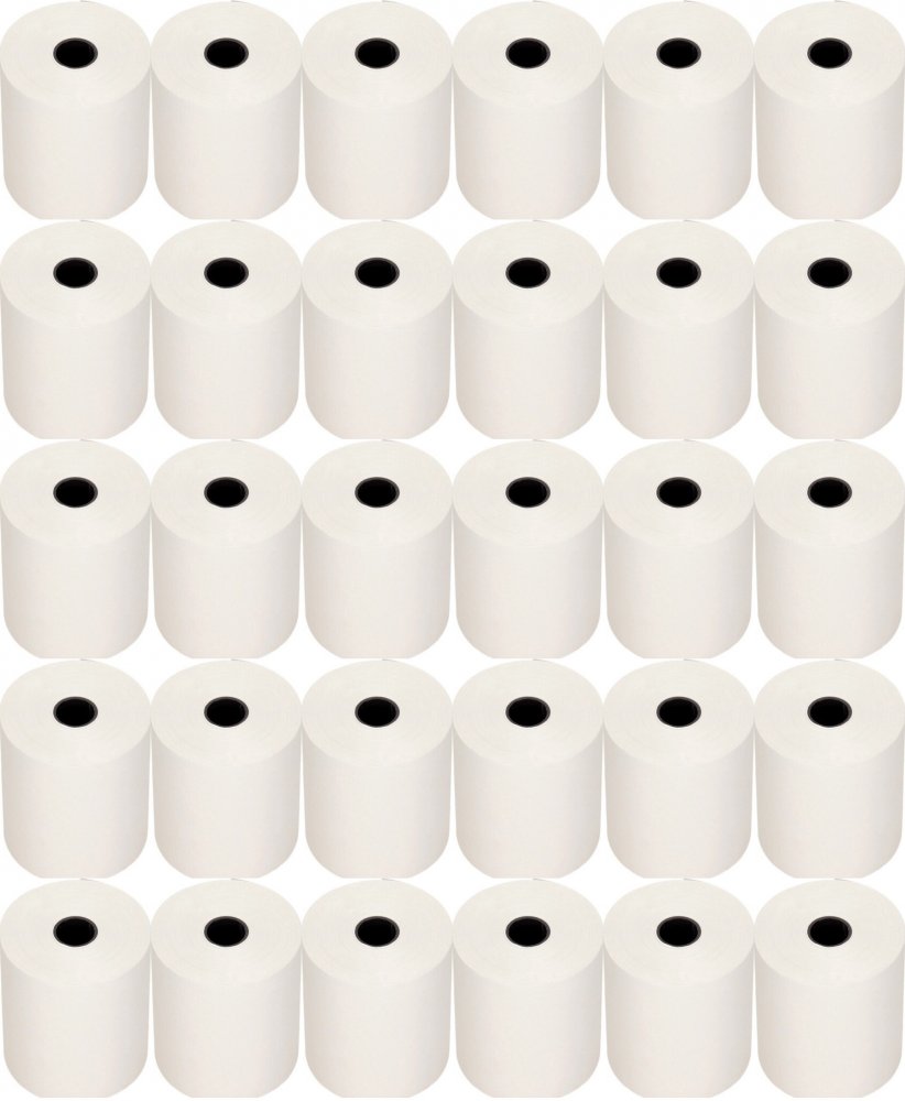 50x Rolka papierowa offsetowa Emerson, 57mmx30m, biały