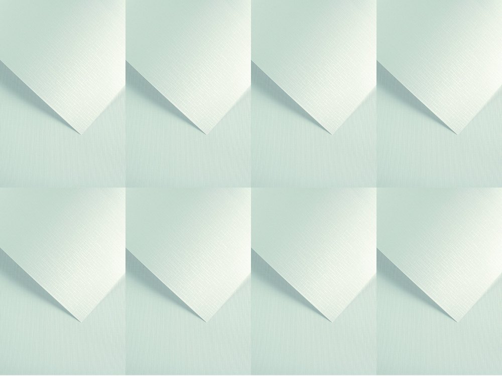 8x Papier ozdobny Galeria Papieru Holland, płótno, 100g/m2, 50 arkuszy, biały