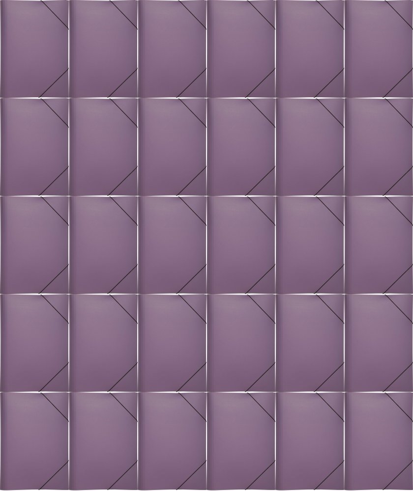 40x Teczka plastikowa z gumką Pagna, A4, 3 skrzydłowa, liliowy