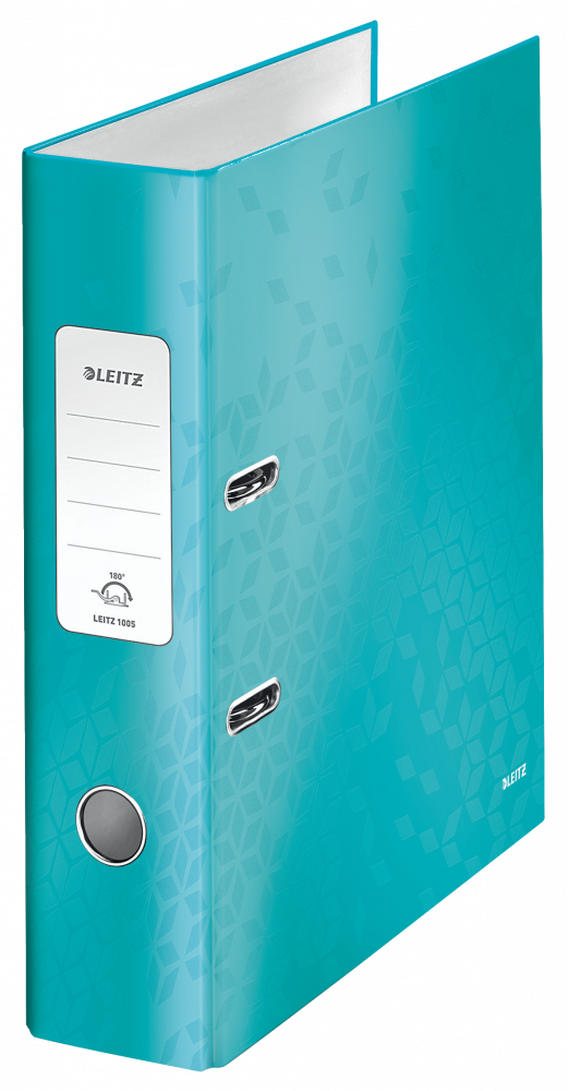 Segregator A4 Leitz Wow 180°, 80mm, do 600 kartek, turkusowy