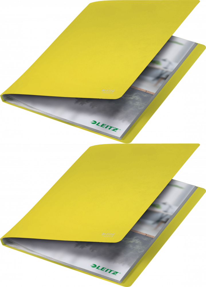 2x Album ofertowy Leitz Recycle, A4, 20 koszulek, żółty