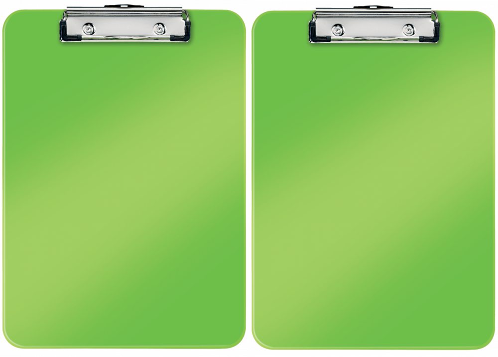 2x Clipboard Leitz Wow, A4, zielony