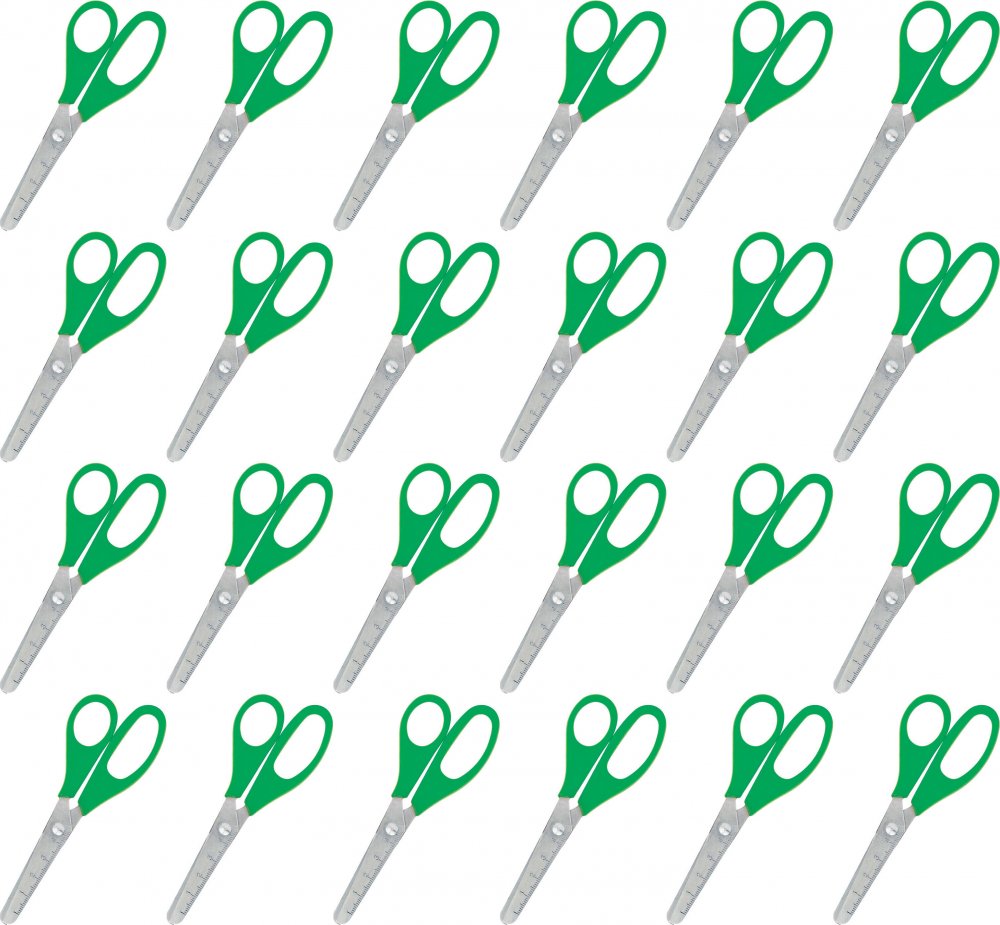 24x Nożyczki Fiorello GR-1507, zaokrąglone, 13cm, mix kolorów