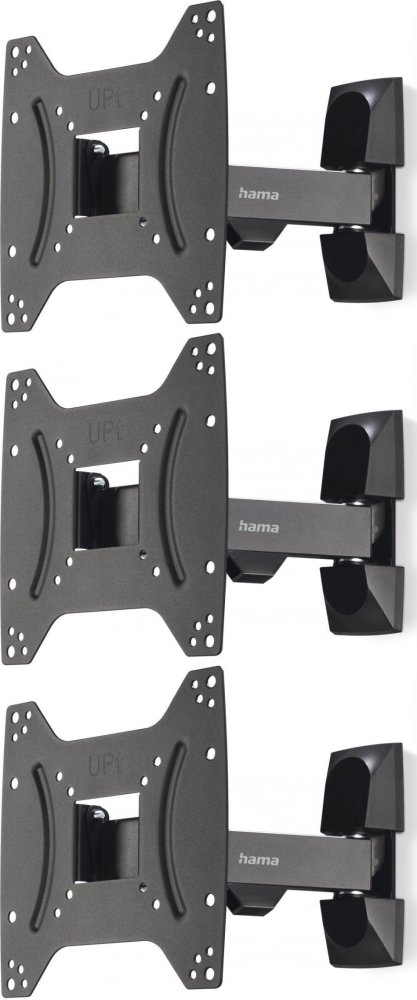 3x Uchwyt do telewizora LCD/LED VESA Hama Fullmotion , do 20kg, 200x200, 1 ramię, 48"