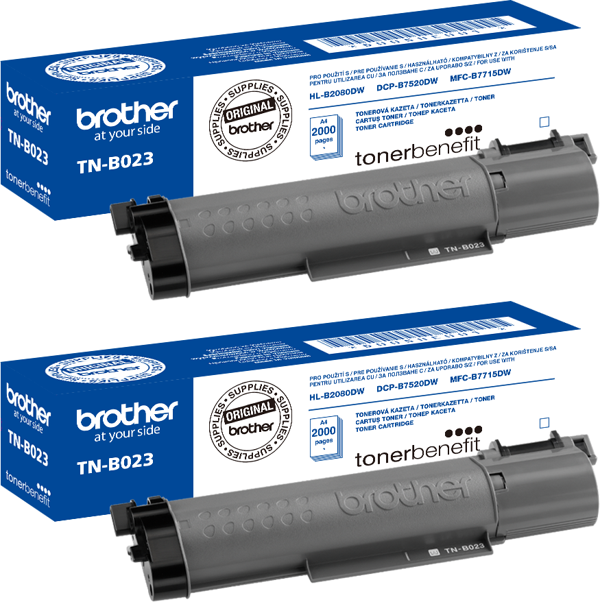 2x Toner Brother (TNB023), 2000 stron, black (czarny)