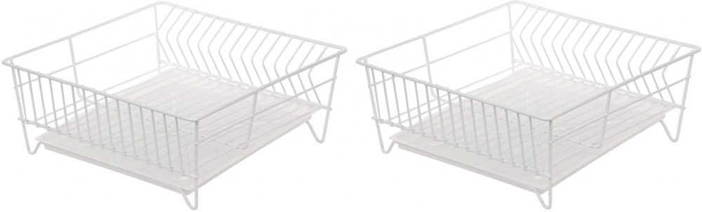 2x Suszarka zlewozmywakowa Metpol, z tacką, 32x32x14cm, biały