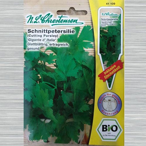 1 pac, Pătrunjel de frunze Gigante d'Italia bio - Semințe: Mod de ambalare: 1 pac