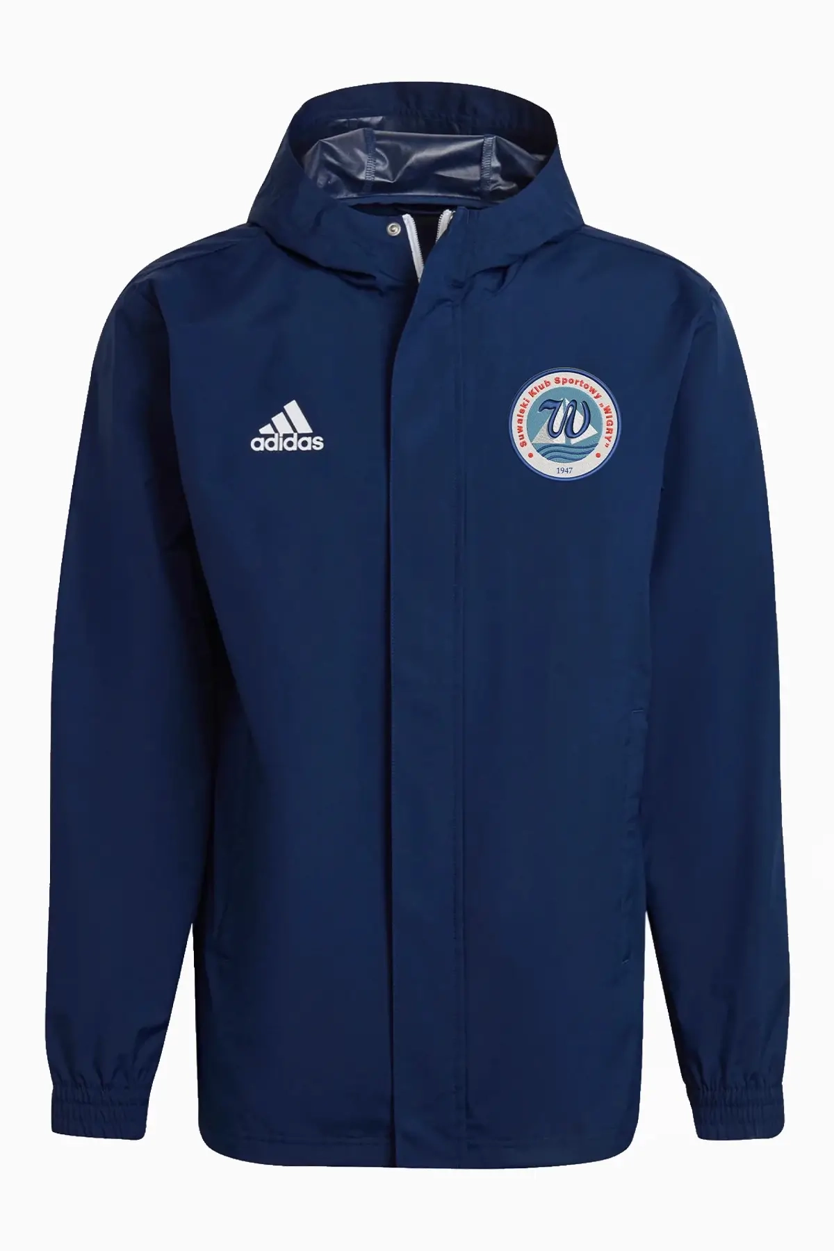 Kurtka adidas Wigry Suwałki 23/24 All-Weather Junior - Granatowy