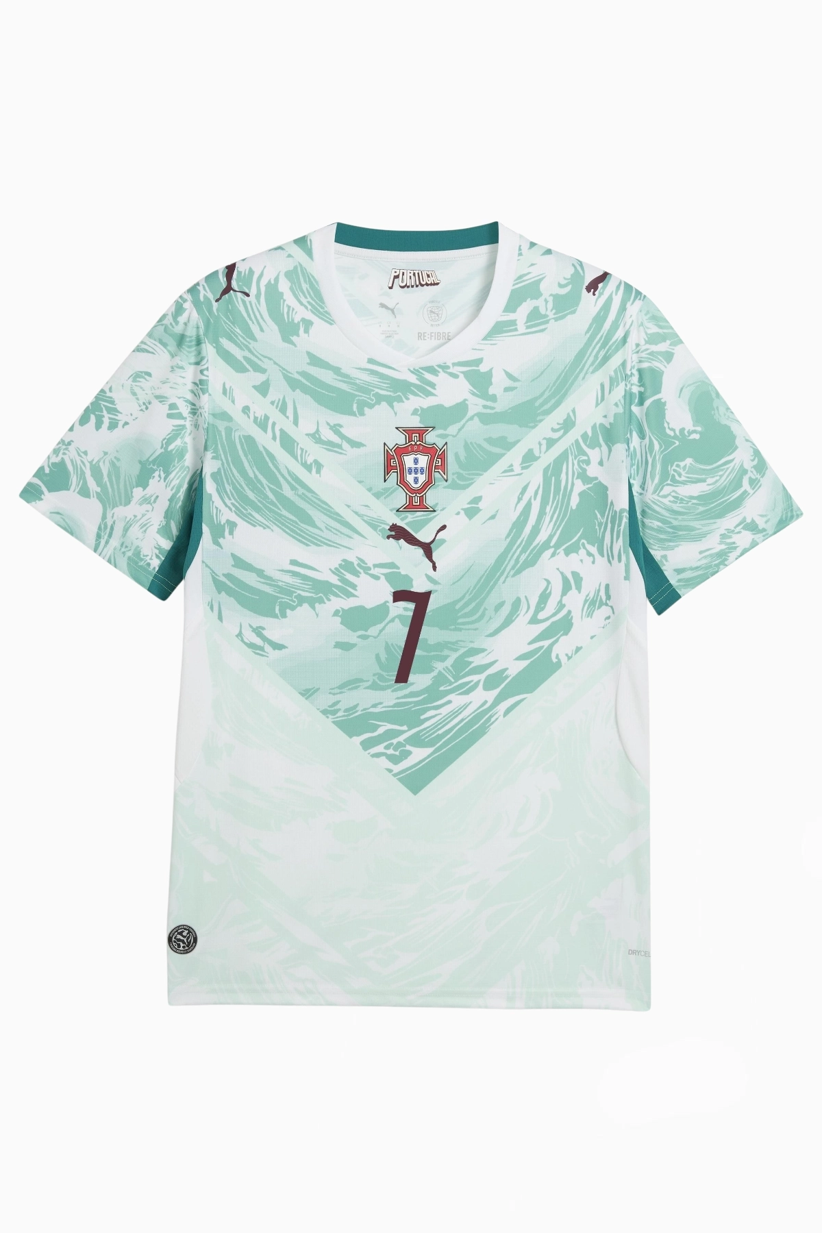 Koszulka Reprezentacji Portugalii Puma 2026 Wyjazdowa Replica Ronaldo 7 - Miętowy