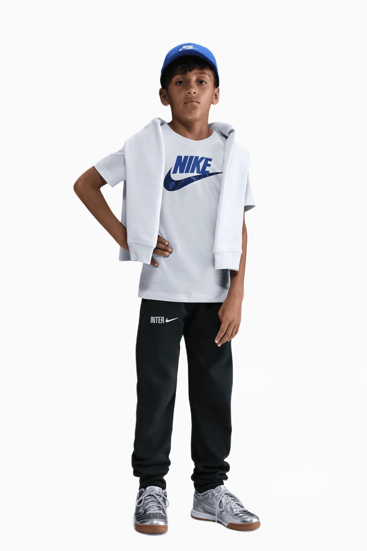 Spodnie Nike Inter Mediolan 25/26 Jogger Club Junior - Szary