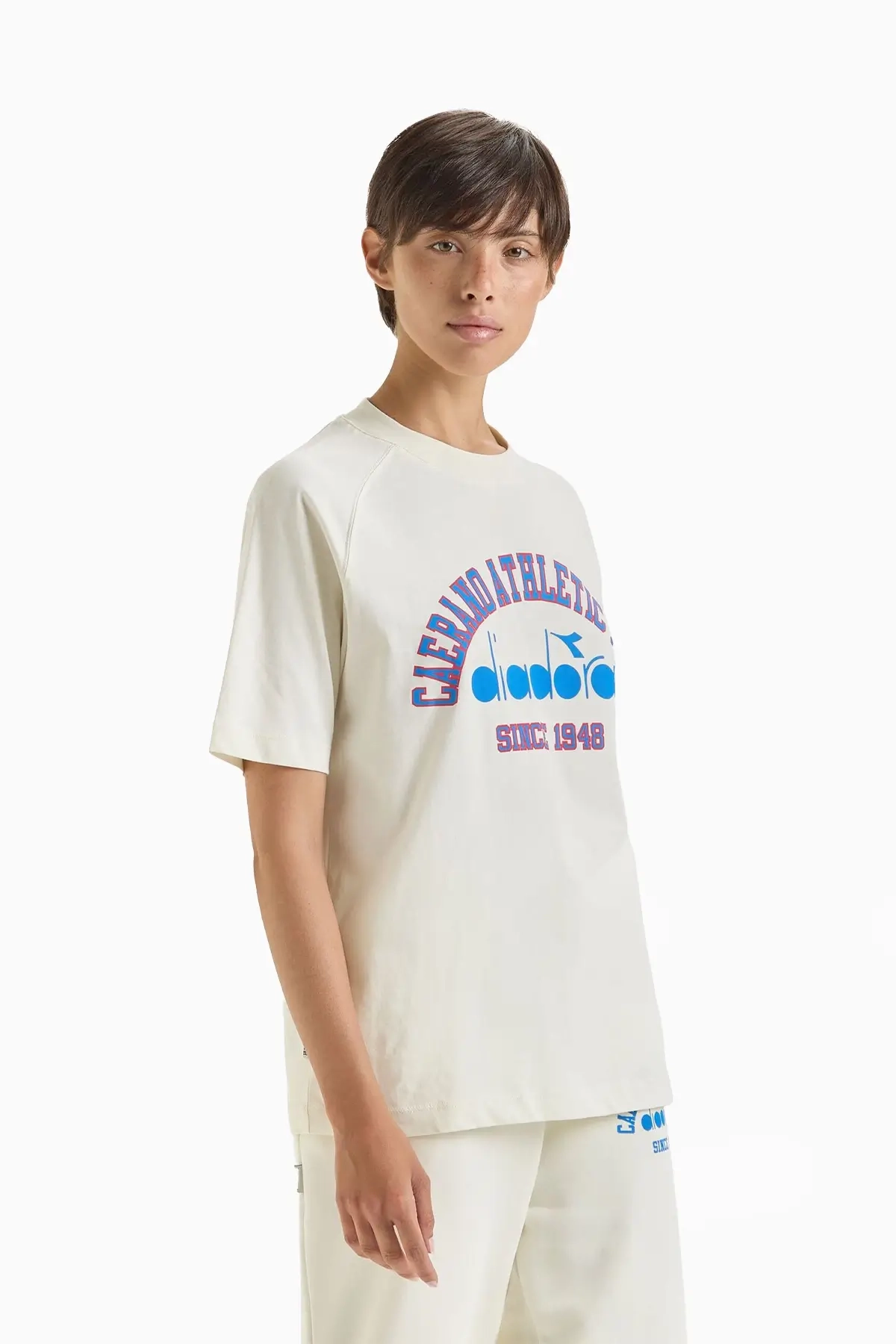 Koszulka Diadora Athletic Club - Beżowy