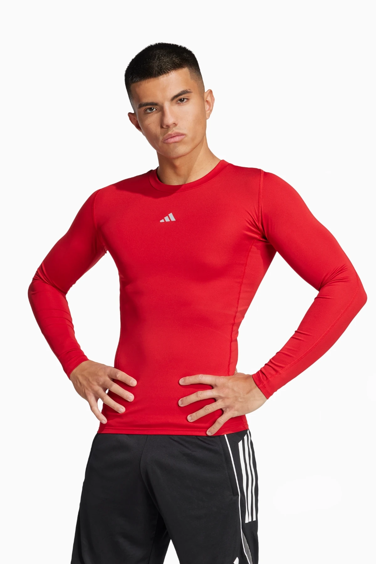 Koszulka Termoaktywna adidas Techfit LS - Czerwony