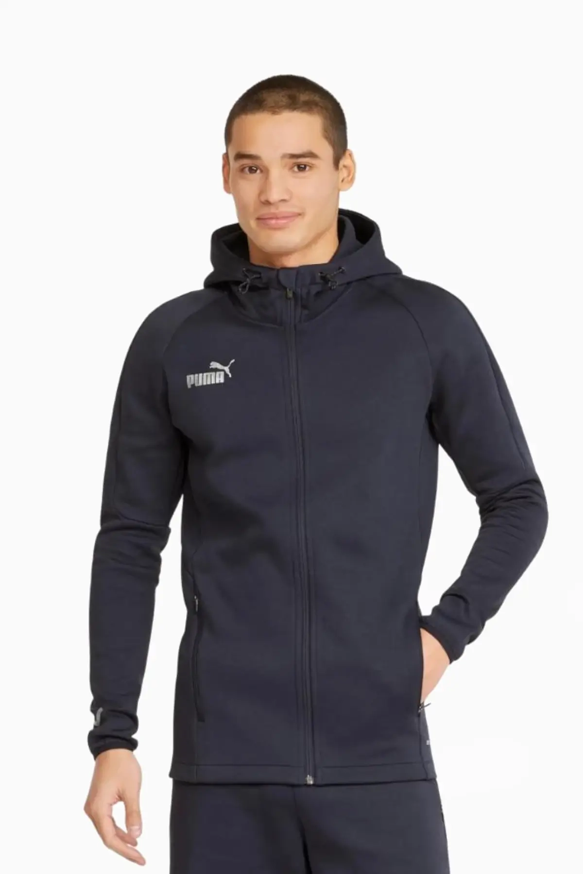 Bluza z kapturem Puma teamFINAL Casuals - Granatowy