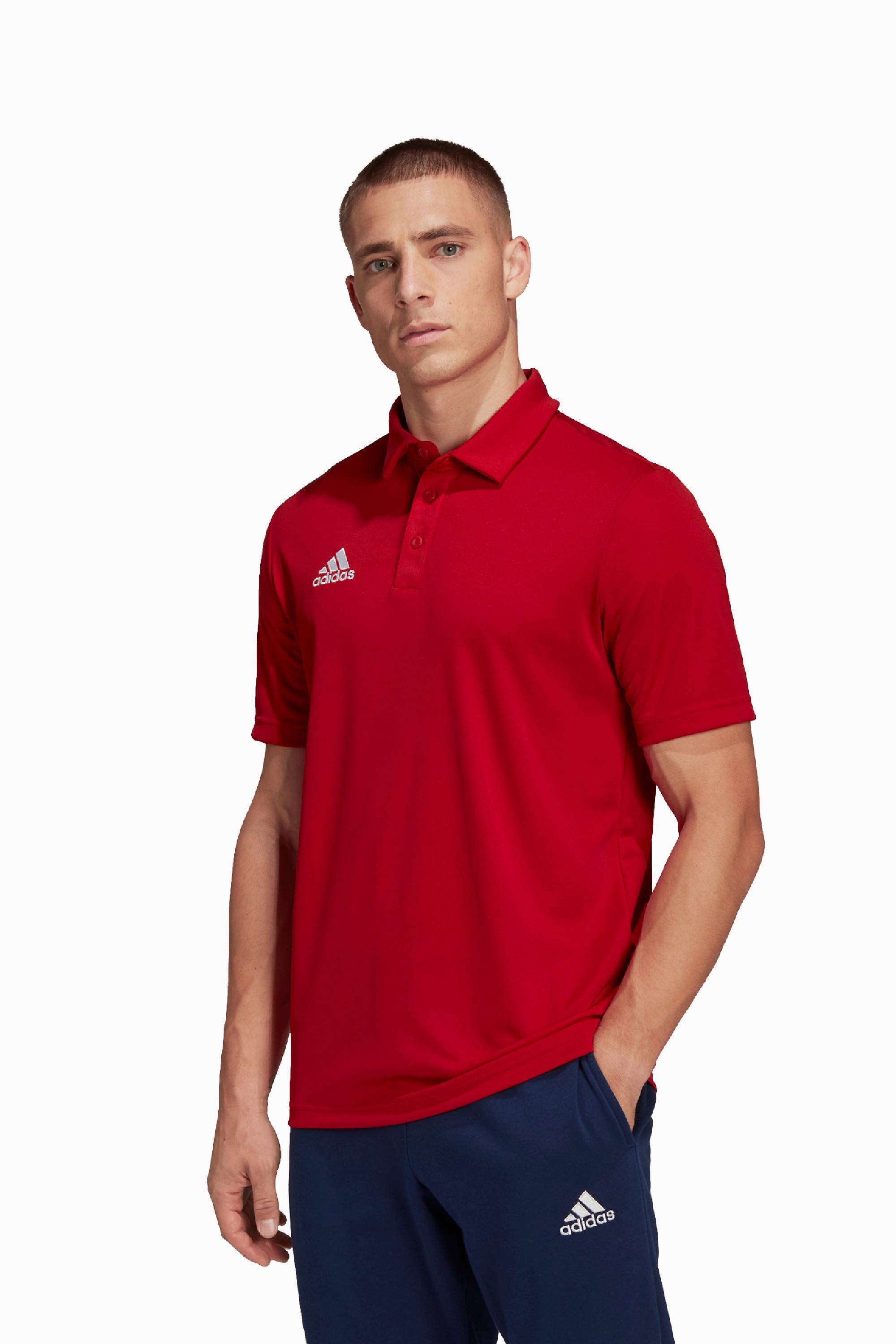 Koszulka adidas Entrada 22 Polo - Czerwony