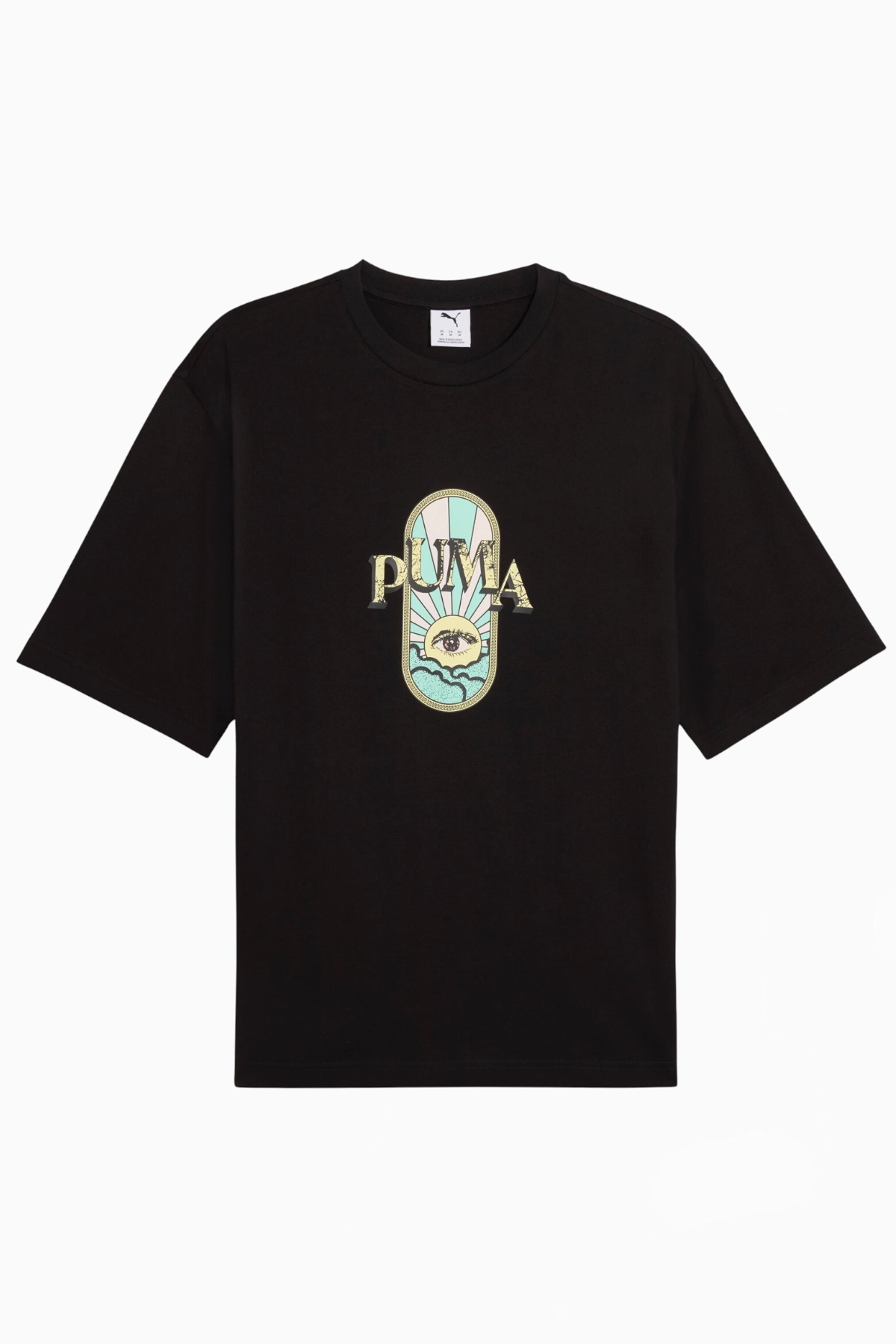 Koszulka Puma Graphic Fest Boxy Tee - Czarny