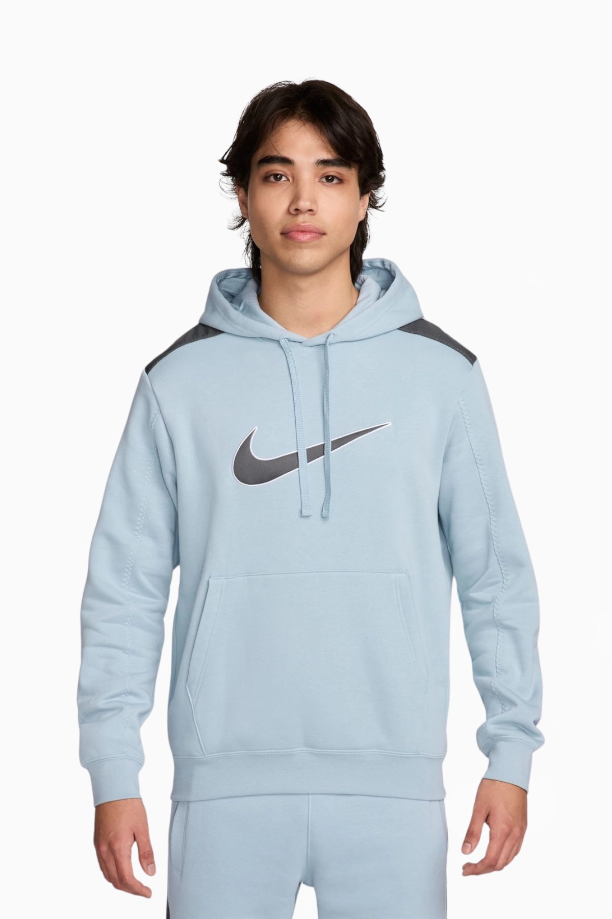 Bluza z kapturem Nike Sportswear - Błękitny