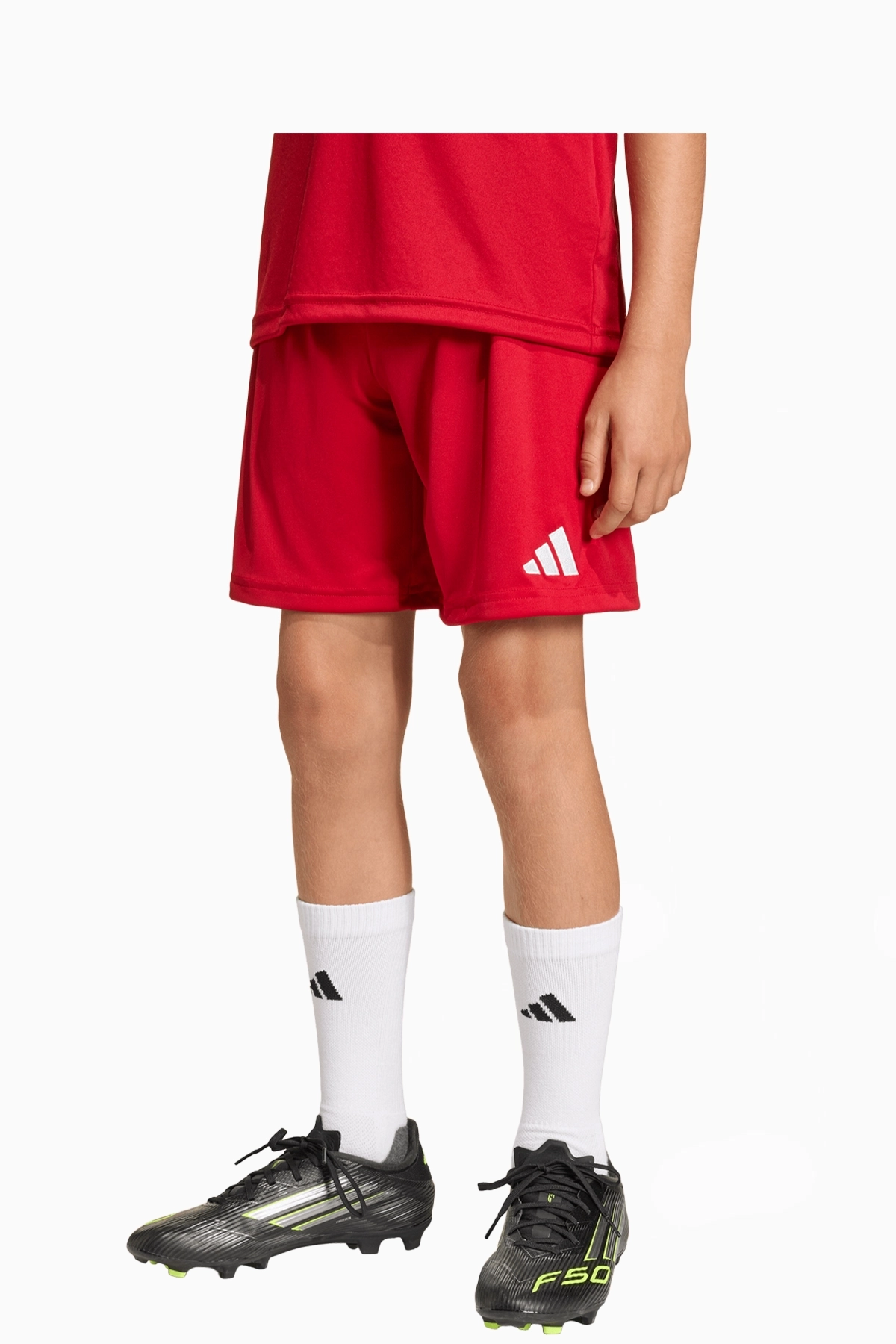 Spodenki adidas Entrada 26 Junior - Czerwony