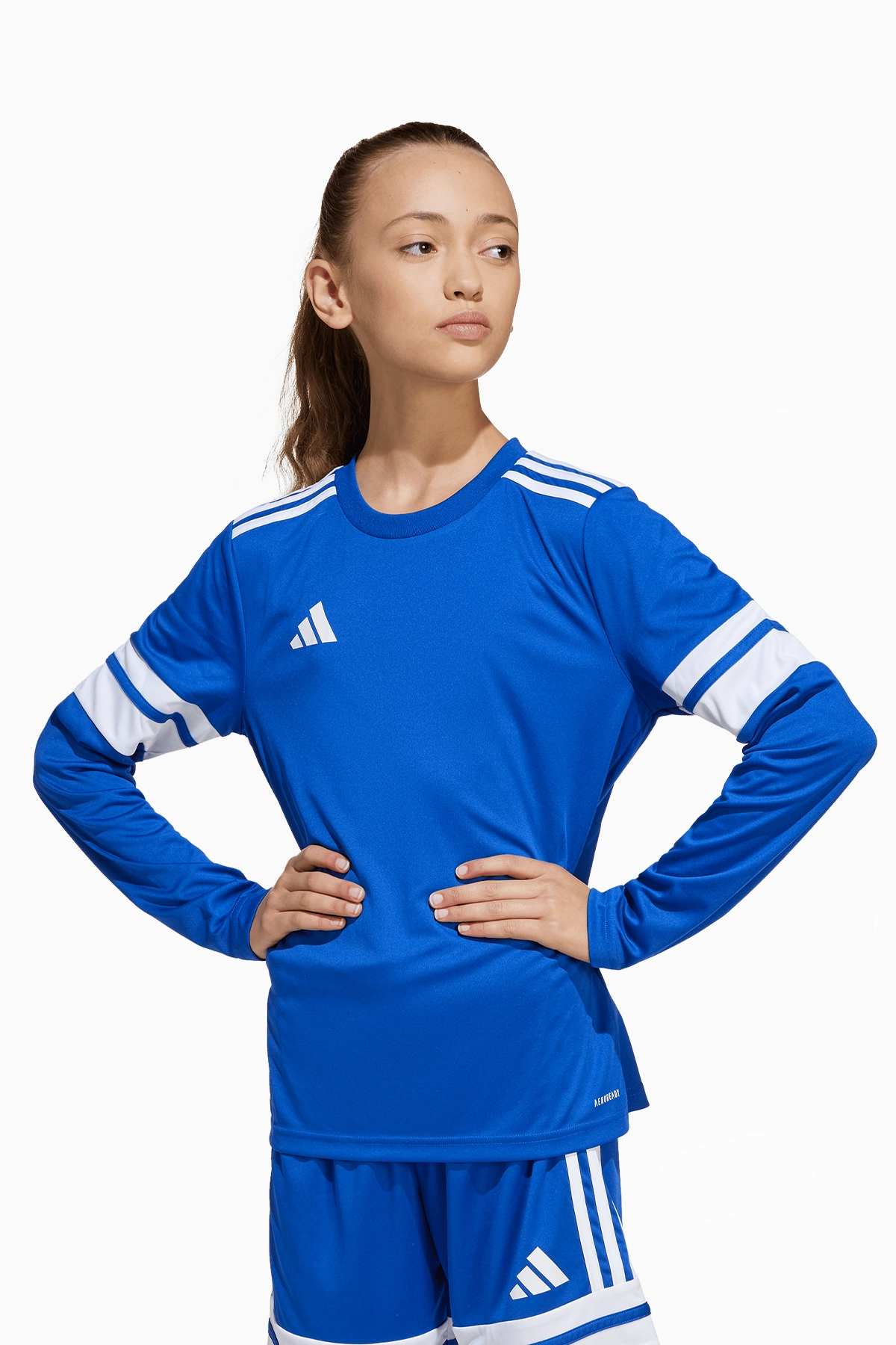 Koszulka z długim rękawem adidas Squadra 25 Junior - Niebieski