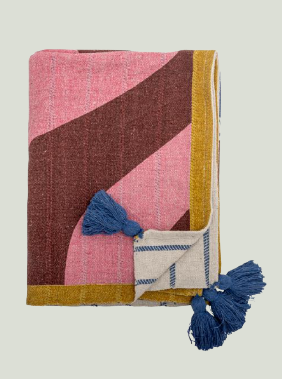 Narzuta Remy Throw, Multi, bawełna z recyklingu Bloomingville