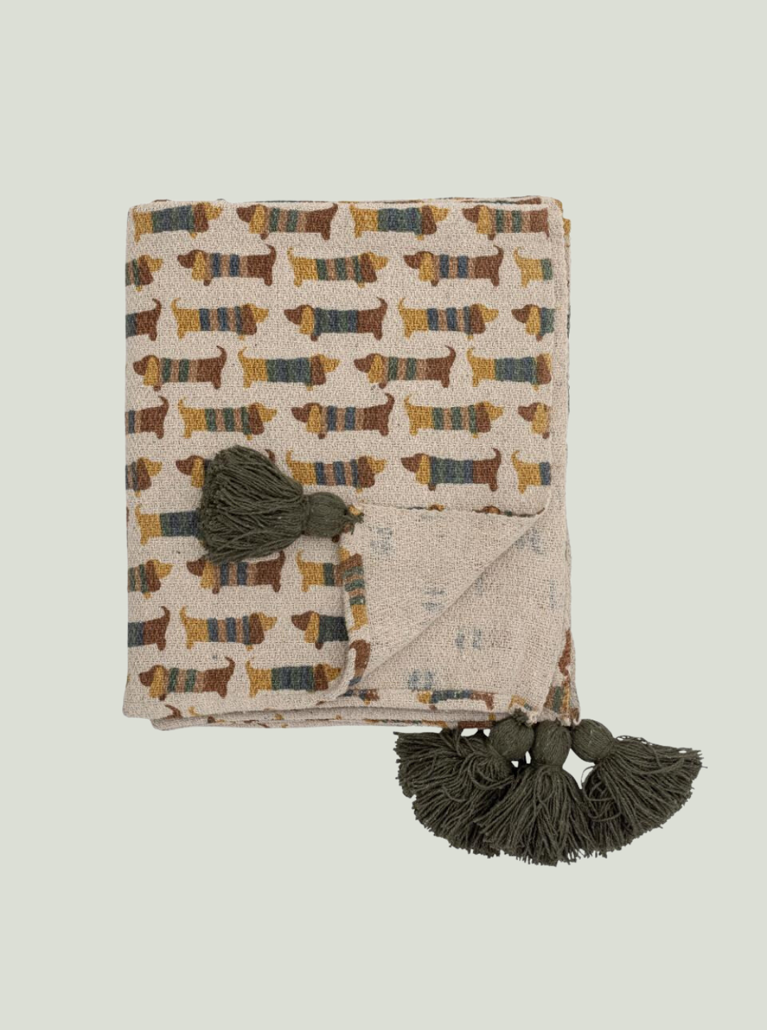 Narzuta Charlie, brązowy, bawełna z recyklingu Bloomingville Mini