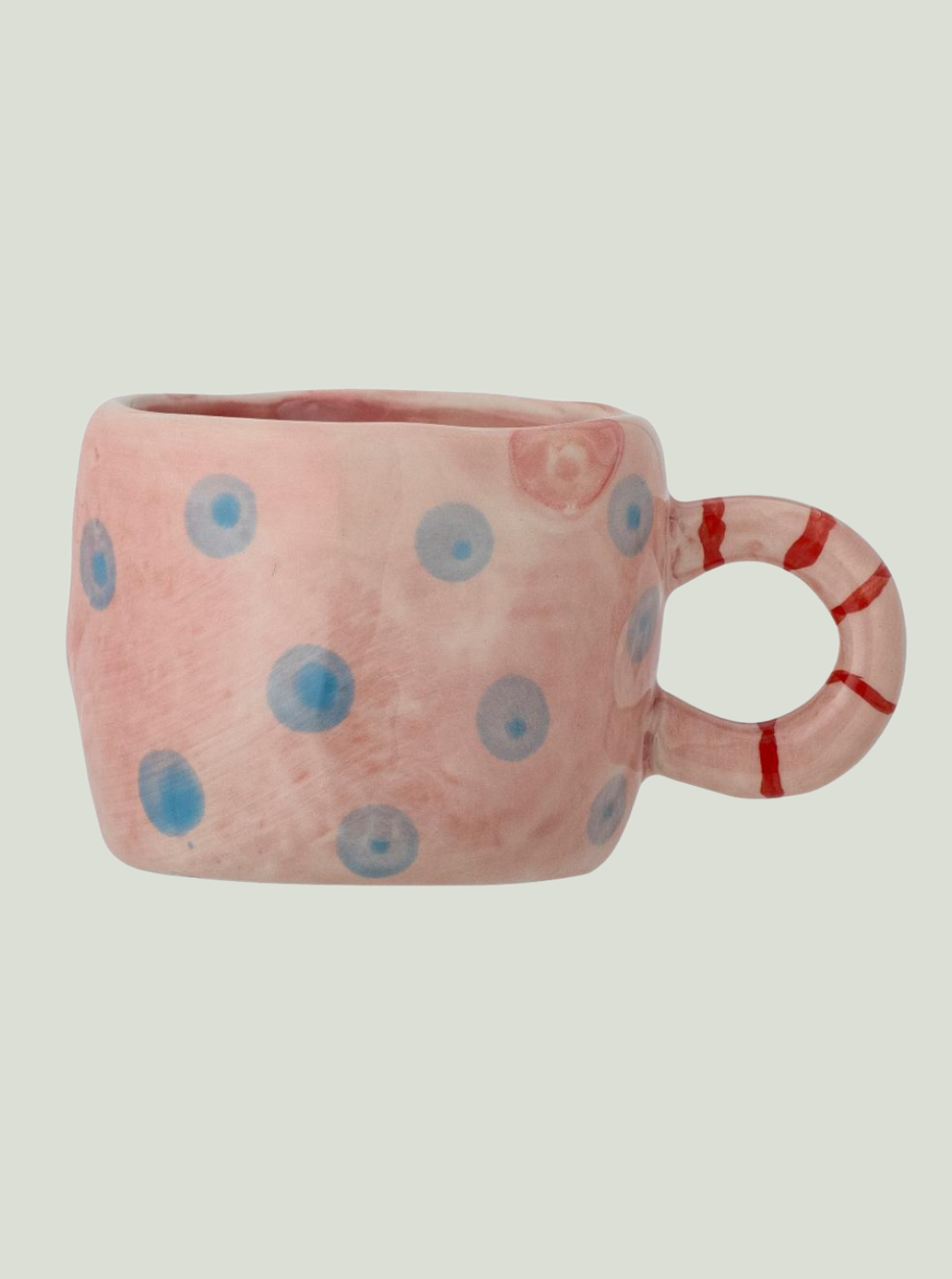 Kubek Nini Cup, różowy, kamionka Bloomingville MINI