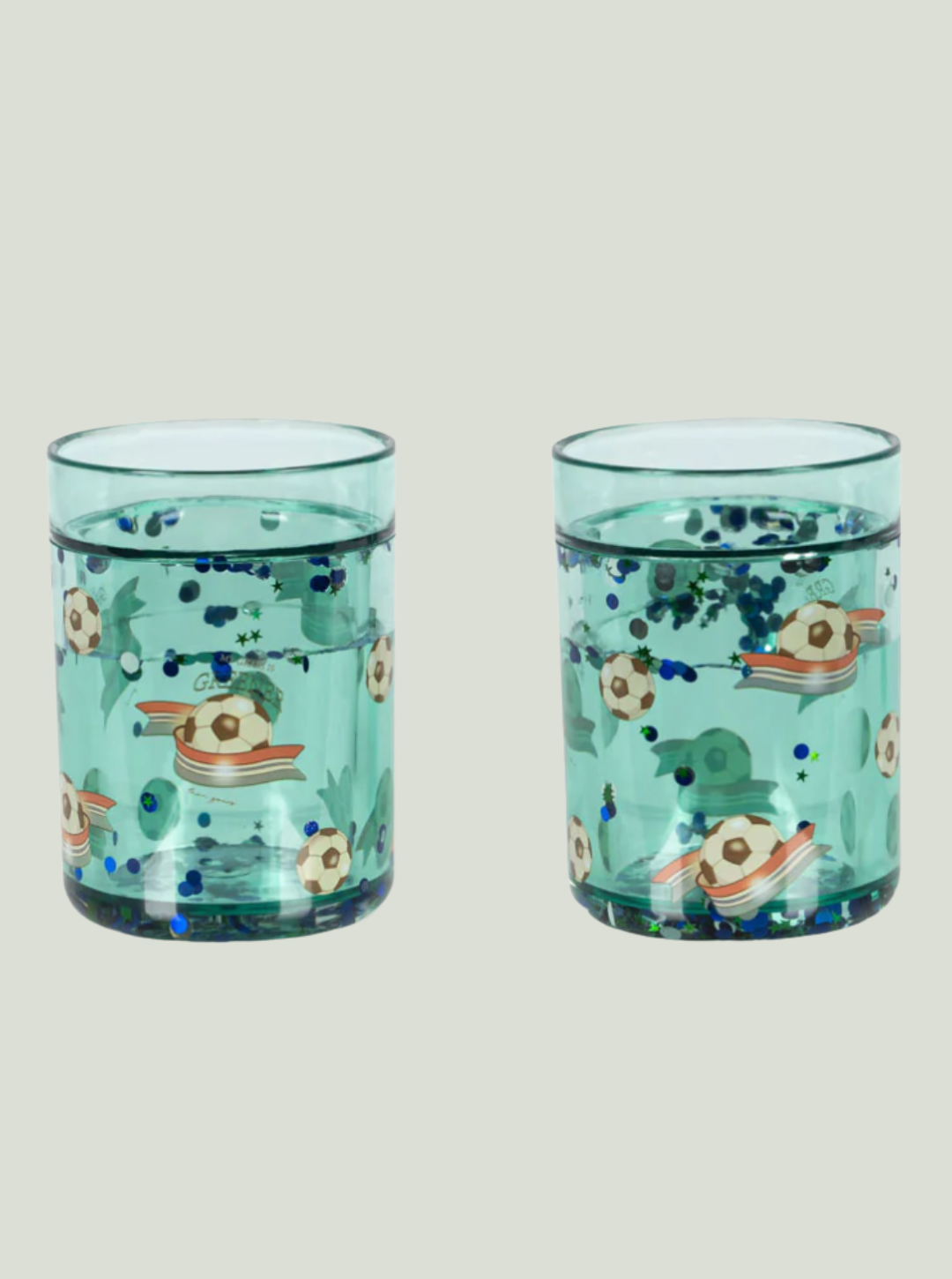 Zestaw kubków 2-pack GLITTER CUPS KICK IT Konges Sløjd