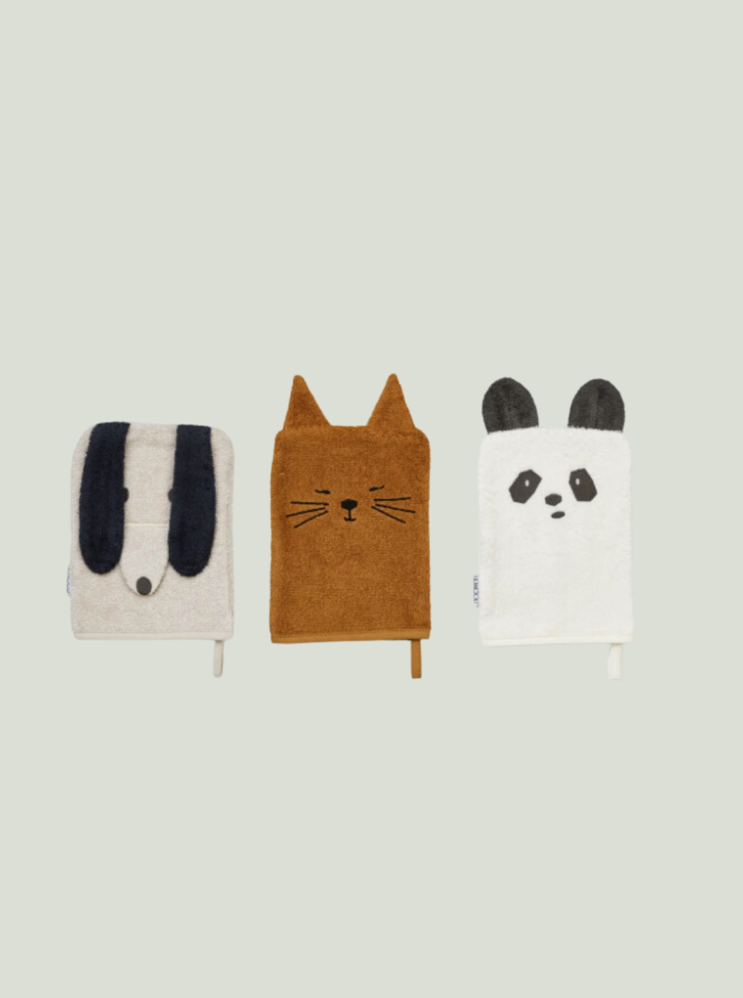 Myjki Sylvester Washcloth Animal mix 3-Pack LIEWOOD