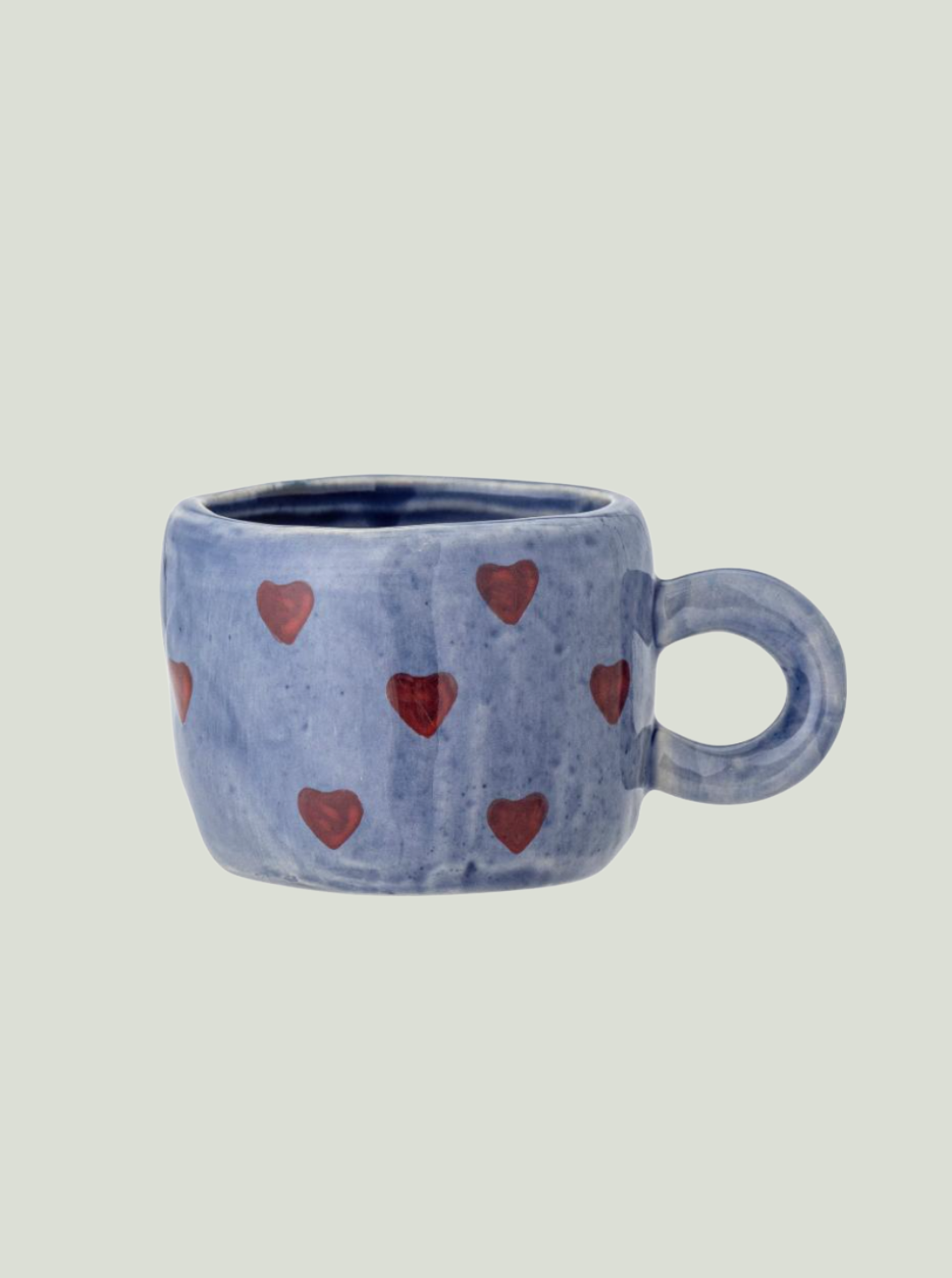 Kubek Nini Cup, niebieski, kamionka Bloomingville MINI