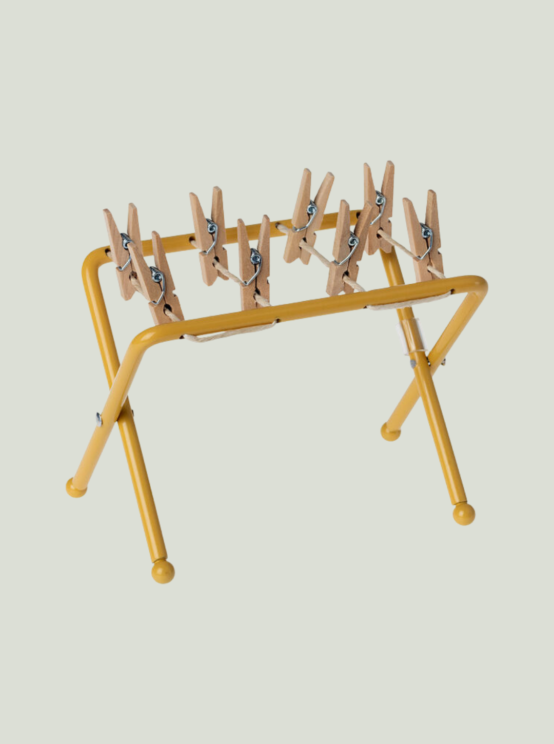 MAILEG składana suszarka na pranie z drewnianymi klamerkami