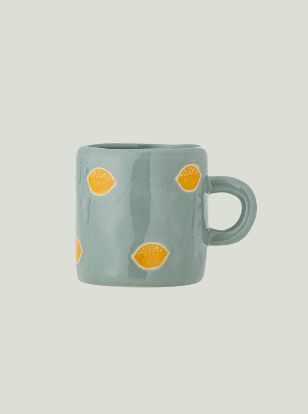 Kubek Agnes, zielona, ​​kamionka Bloomingville MINI