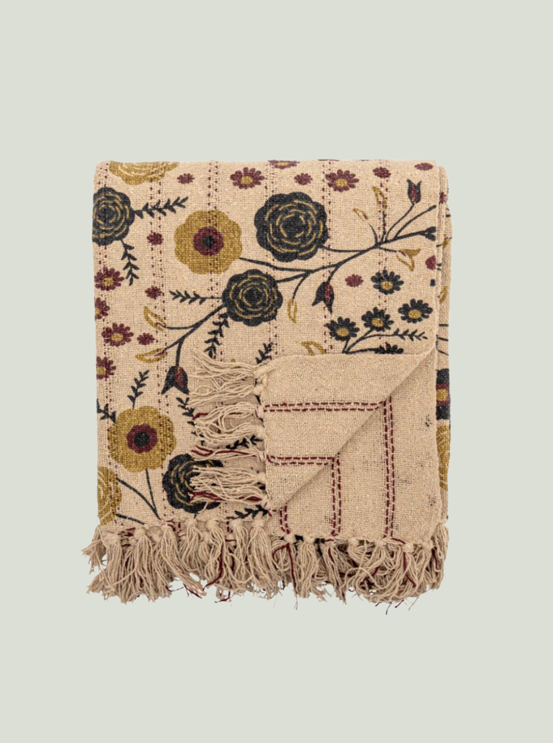 Narzuta Eydis, nature, bawełna z recyklingu Bloomingville